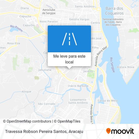 Travessa Robson Pereira Santos mapa