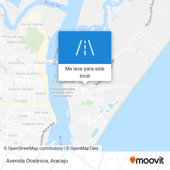 Avenida Oceânica mapa