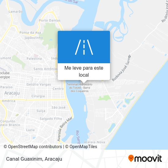 Canal Guaxinim mapa