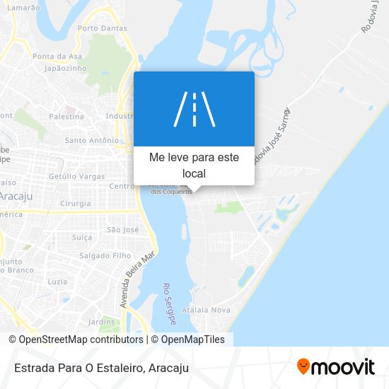 Estrada Para O Estaleiro mapa
