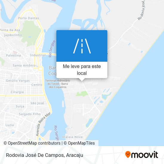 Rodovia José De Campos mapa