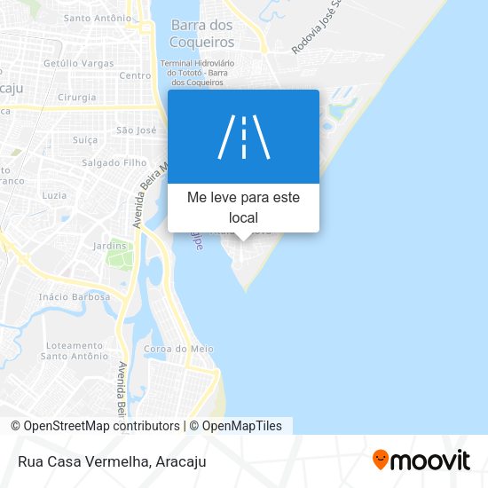 Rua Casa Vermelha mapa