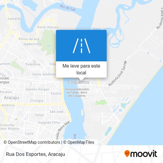 Rua Dos Esportes mapa