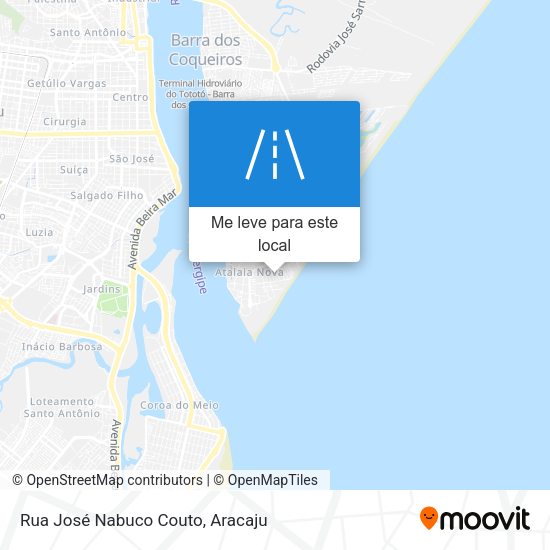 Rua José Nabuco Couto mapa