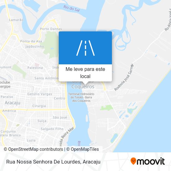 Rua Nossa Senhora De Lourdes mapa