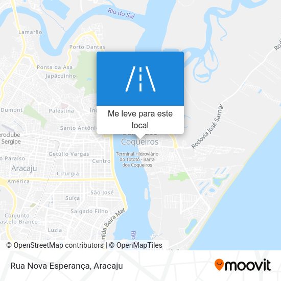Rua Nova Esperança mapa