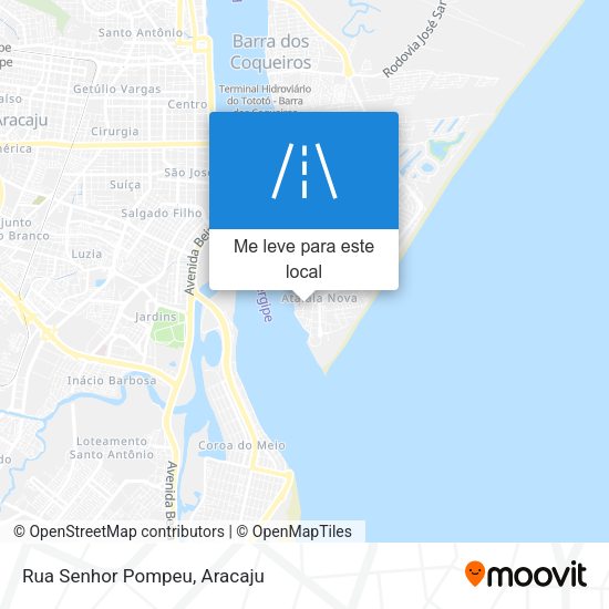 Rua Senhor Pompeu mapa