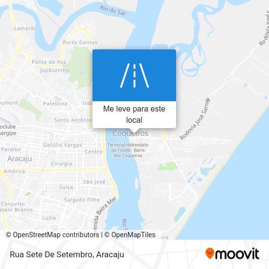 Rua Sete De Setembro mapa