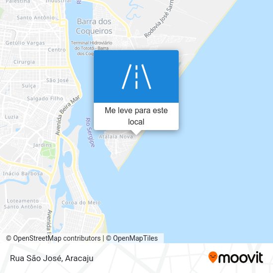 Rua São José mapa
