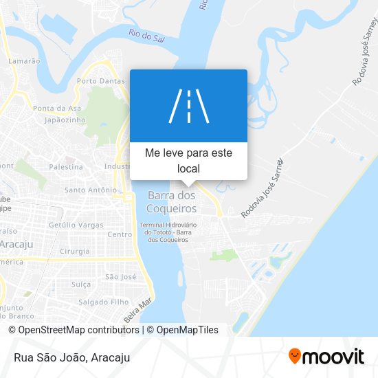 Rua São João mapa