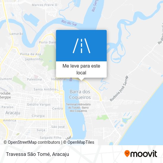 Travessa São Tomé mapa