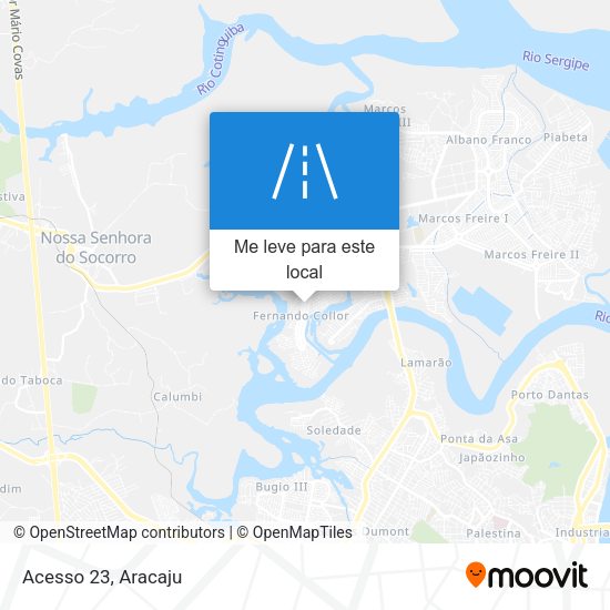 Acesso 23 mapa
