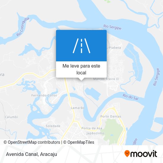 Avenida Canal mapa