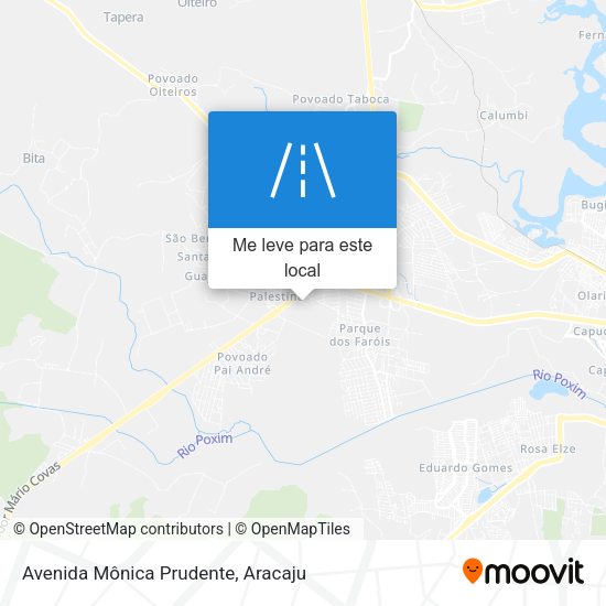 Avenida Mônica Prudente mapa
