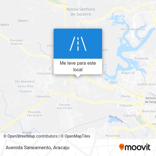 Avenida Saneamento mapa