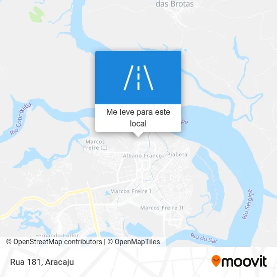 Rua 181 mapa
