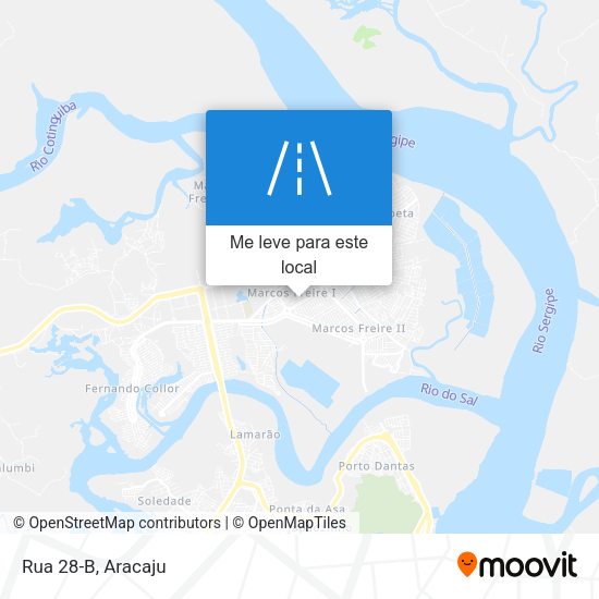 Rua 28-B mapa