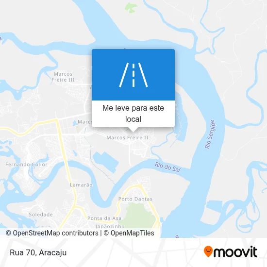 Rua 70 mapa