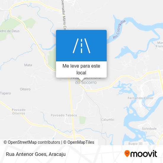 Rua Antenor Goes mapa