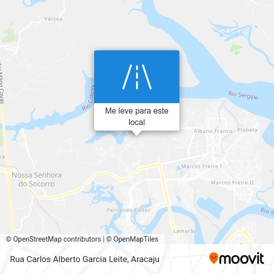 Rua Carlos Alberto Garcia Leite mapa