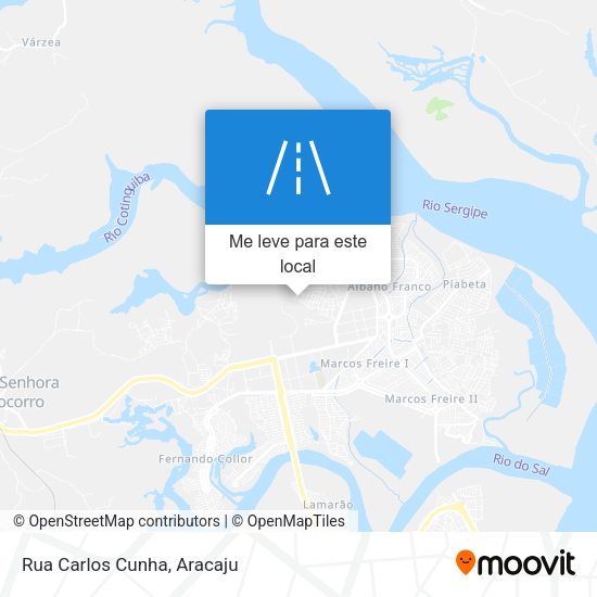 Rua Carlos Cunha mapa