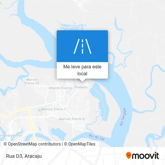 Rua D3 mapa