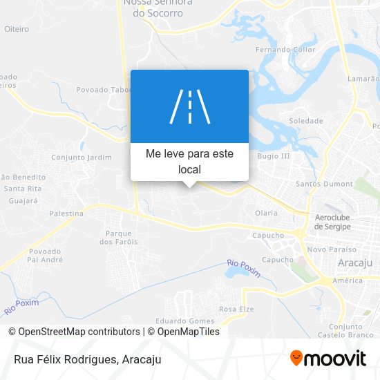Rua Félix Rodrigues mapa