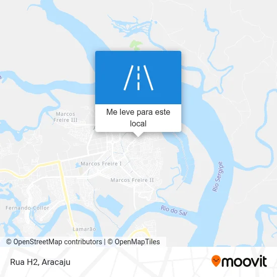 Rua H2 mapa