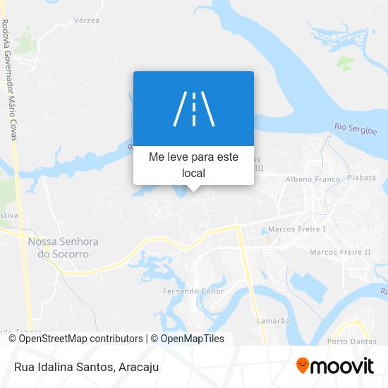 Rua Idalina Santos mapa