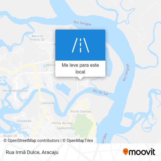 Rua Irmã Dulce mapa