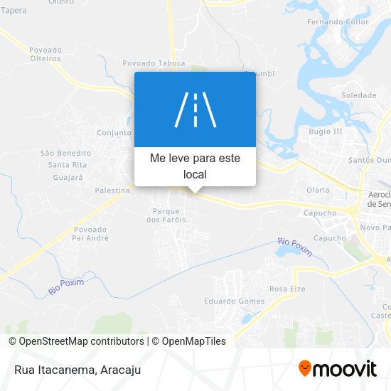 Rua Itacanema mapa
