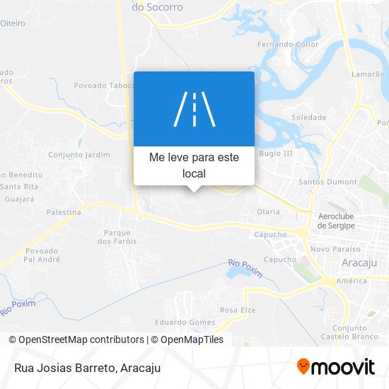 Rua Josias Barreto mapa