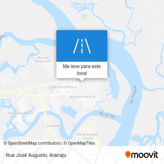 Rua José Augusto mapa