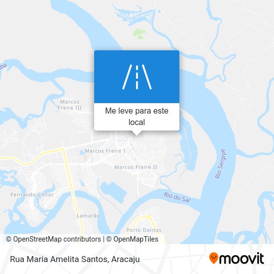 Rua Maria Amelita Santos mapa