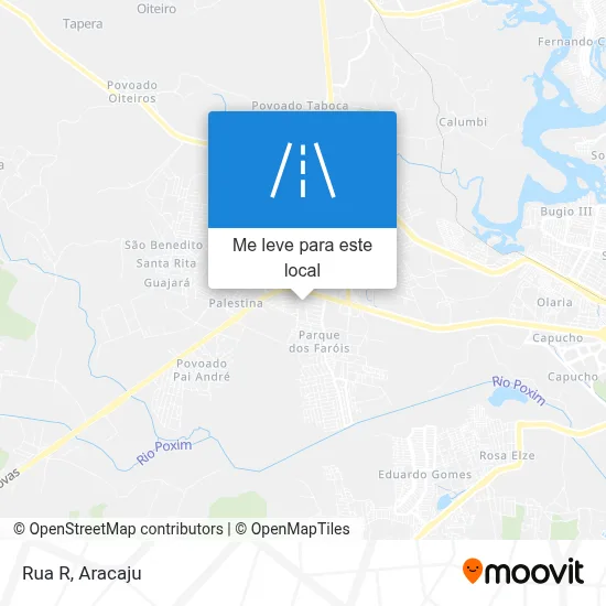 Rua R mapa