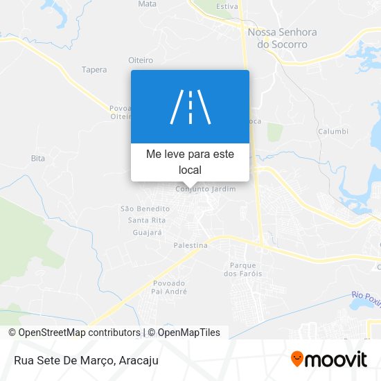 Rua Sete De Março mapa
