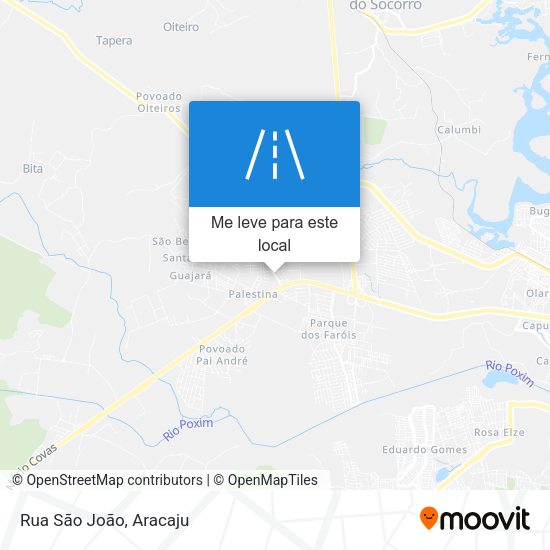 Rua São João mapa