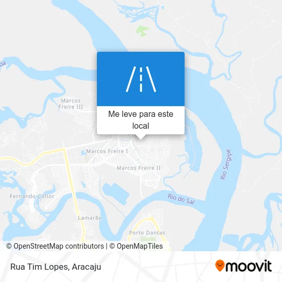 Rua Tim Lopes mapa