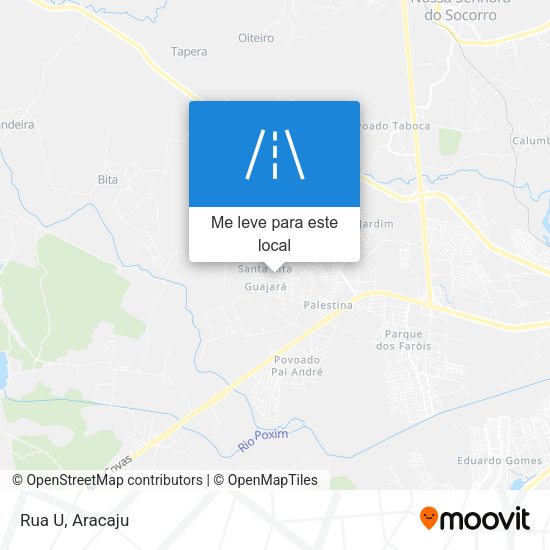 Rua U mapa