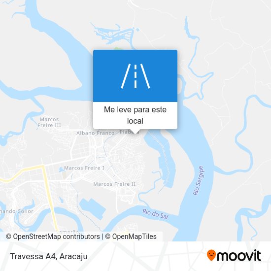 Travessa A4 mapa