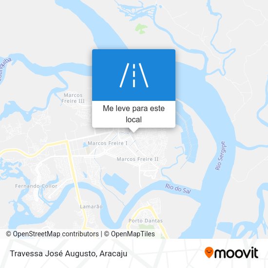 Travessa José Augusto mapa