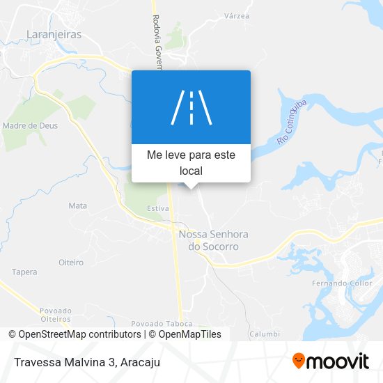 Travessa Malvina 3 mapa