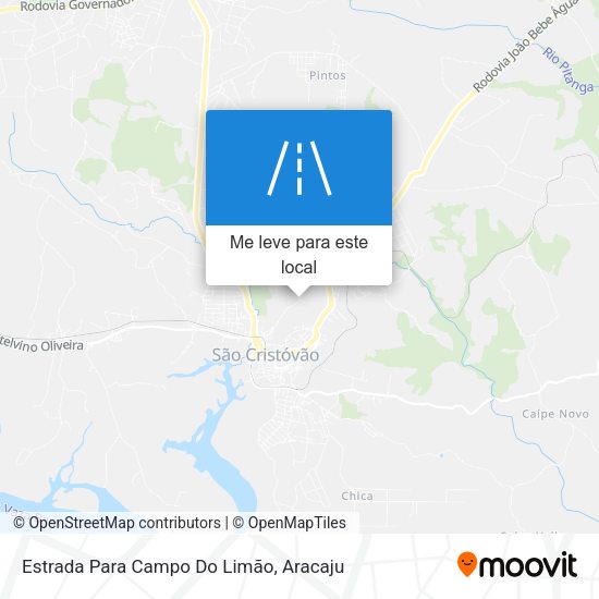 Estrada Para Campo Do Limão mapa