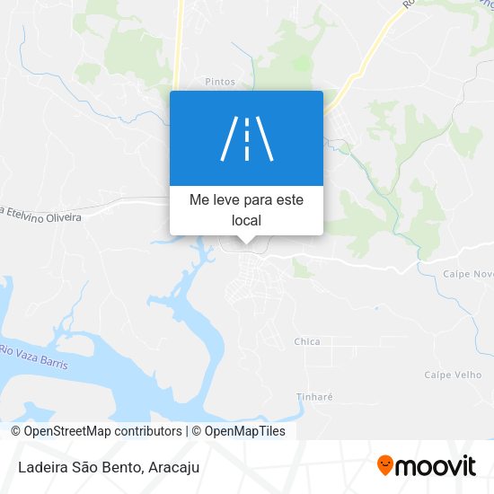 Ladeira São Bento mapa
