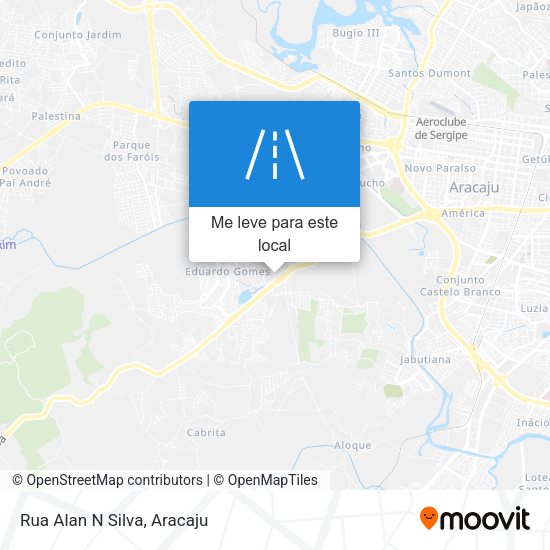 Rua Alan N Silva mapa