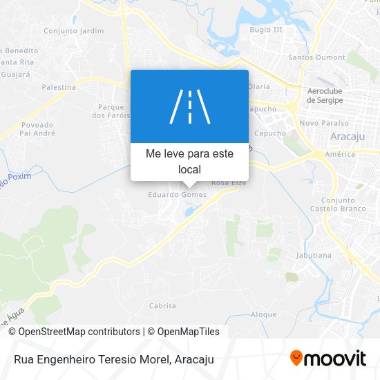 Rua Engenheiro Teresio Morel mapa