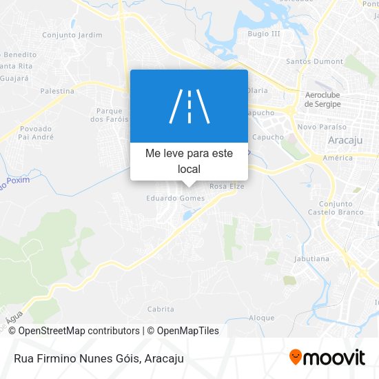 Rua Firmino Nunes Góis mapa