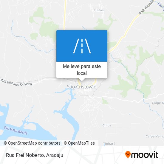 Rua Frei Noberto mapa