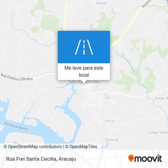 Rua Frei Santa Cecília mapa