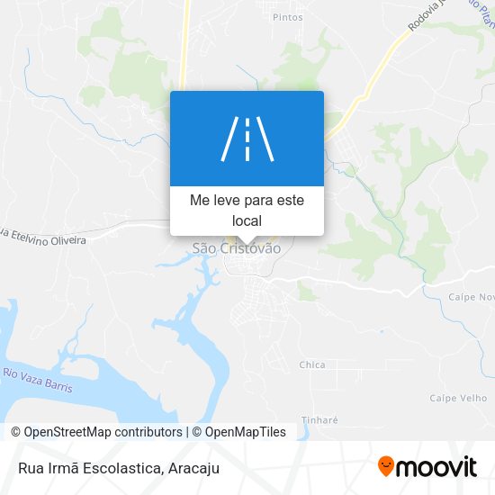 Rua Irmã Escolastica mapa